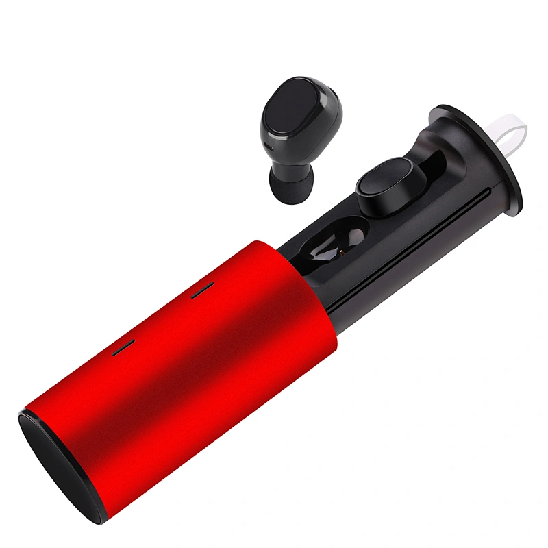 TWS 5.0 Push-pull Truly Wireless Earbuds Built In Mic Bluetooth Aluminum Alloy Headphones