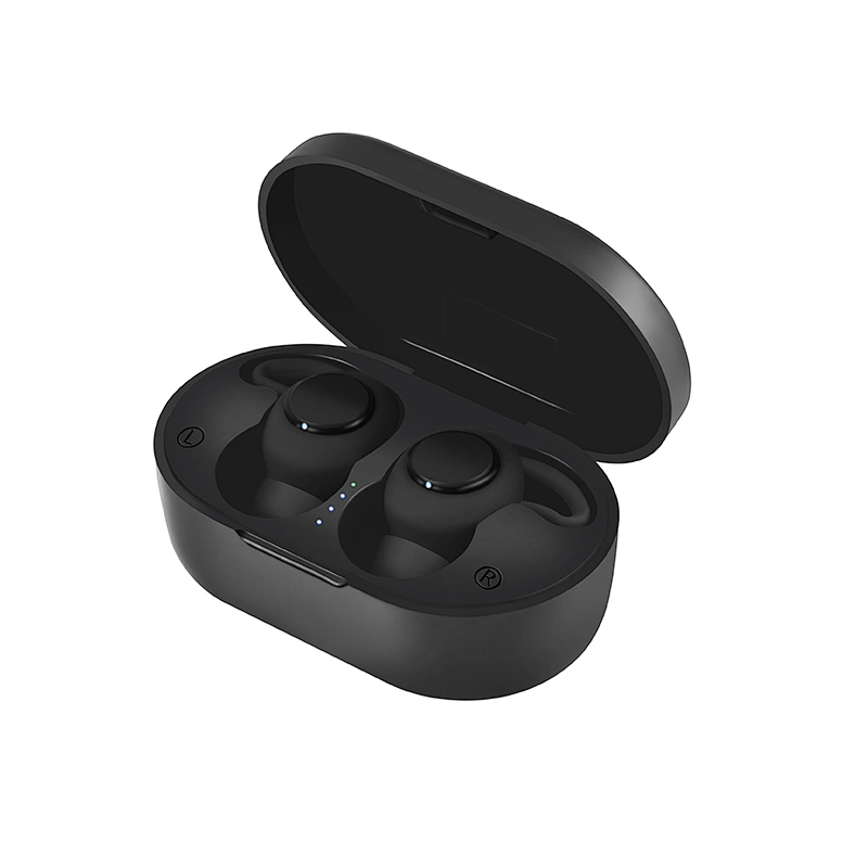 Round shape V5.0 Earphone TWS Ture Wireless Earphones Headset With Microphone Rotating charging BOX Mini Bluetooth Earbud