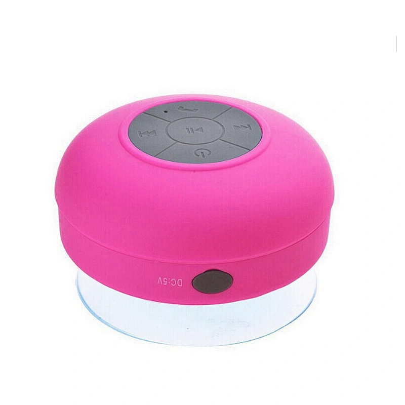 OEM Top Quality Portable Micro swimming computer USB customize mini Shower Round Waterproof Wireless Speakers with suction cup