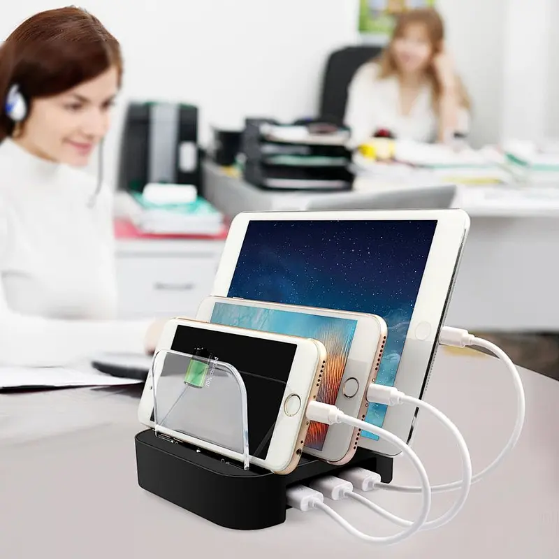 Portable Multi Device 3 Port USB Desktop Charging Station