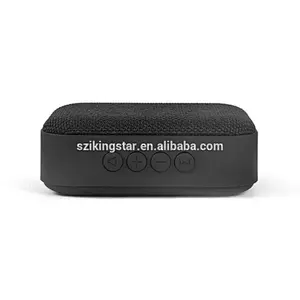 customized ODM logo printing FM radio USB TF stereo bass power mini wireless speaker with mic