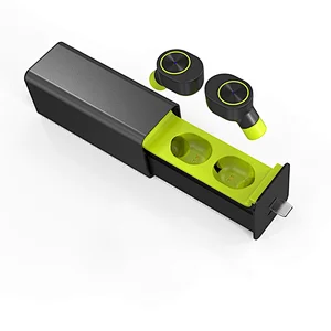 V5.0 stereo earphone build with mircophone 450mah charging case sport TWS wireless earbuds