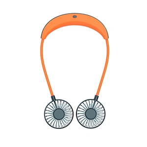 Lazy Hand Free Cooling Cooler Neckband Mini Fan Electric Portable Rechargeable Neck Hanging Fan