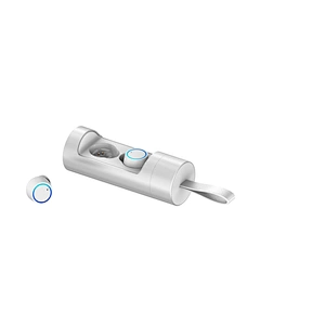 Mini In Ear TWS Invisible Earbuds True Wireless Earbuds Earphone with Metal Rotation Charging Box