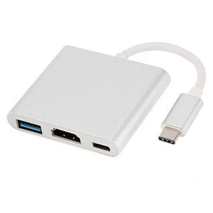 3.1 Aluminium Alloy OEM HDMI Type C USB HUB Adapter