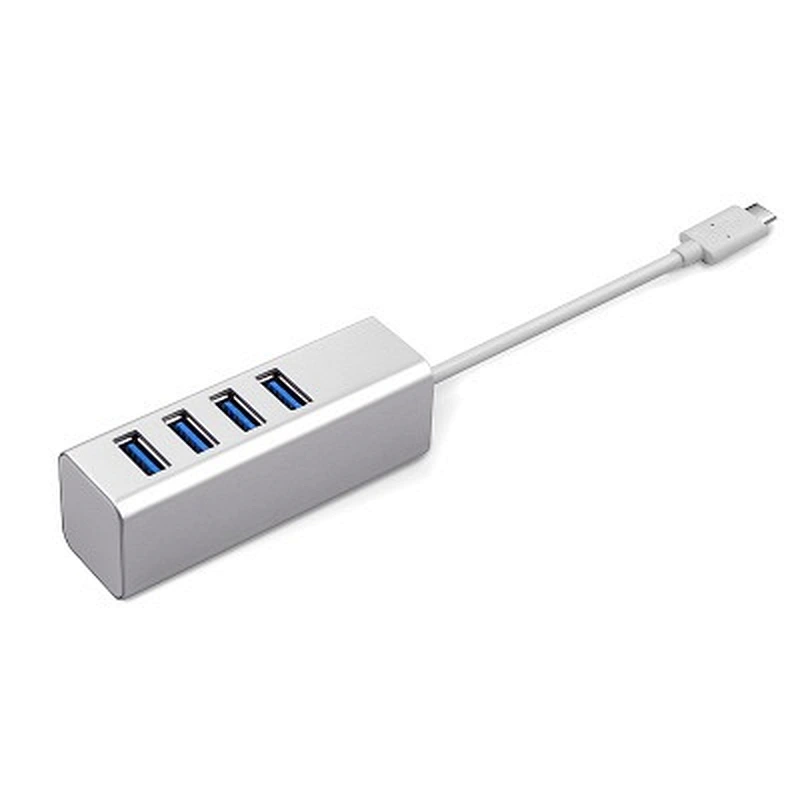 Multi-function Type-C Adapter 3.0 USB Mini High Speed 4 Ports Hubs For Laptop PC Compute