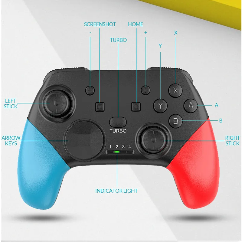 Wholesale Wireless Bluetooth Joystick Game Controller Multi-functional Game Controller Customizied Logo ps4 Gamepad