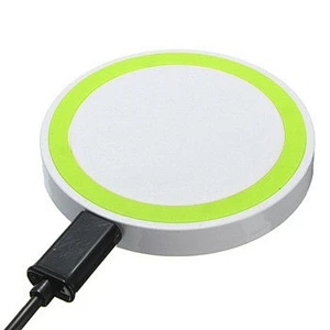 custom logo fast mobile phone round wireless charger