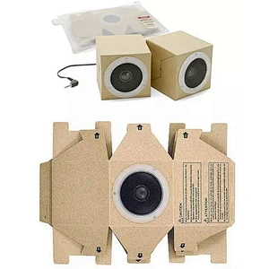 Full Printed Color Square Cardboard Folding Paper Speaker