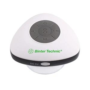 bathroom portable suction cup shockproof wireless water resistant speaker