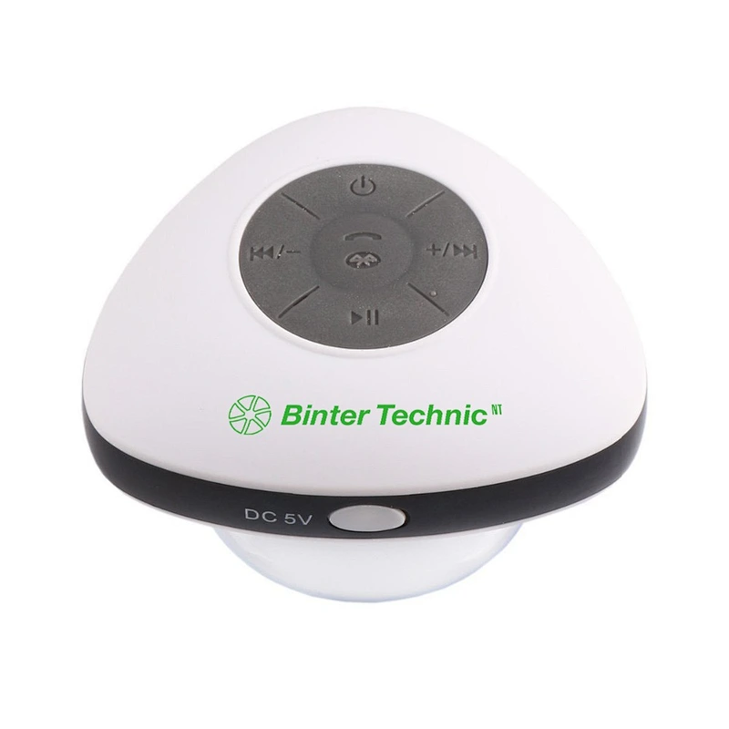 bathroom portable suction cup shockproof wireless water resistant speaker