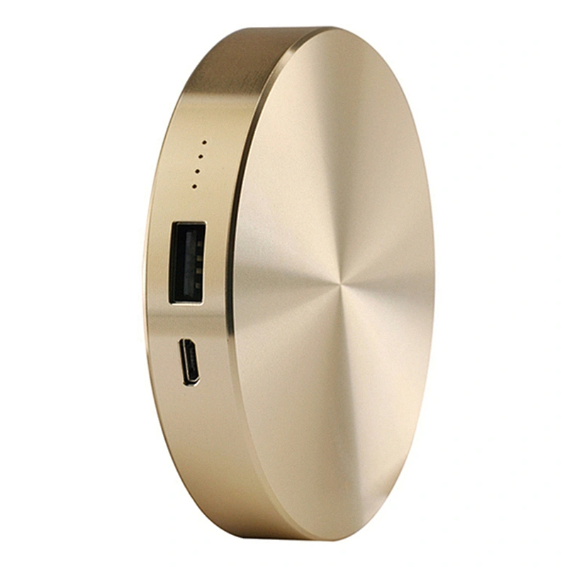 Portable Aluminum Round Mobile Phone Fast Charger