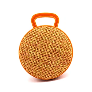 OEM Handsfree Bluetooth Music Player Portable Mini Subwoofer Round Wireless Fabric Active Speaker