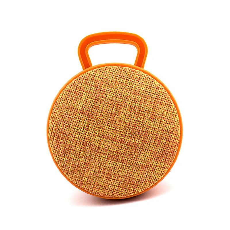 OEM Handsfree Bluetooth Music Player Portable Mini Subwoofer Round Wireless Fabric Active Speaker