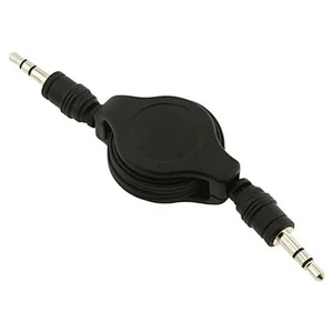 3.5mm jack wired Mp3 dual retractable earphone