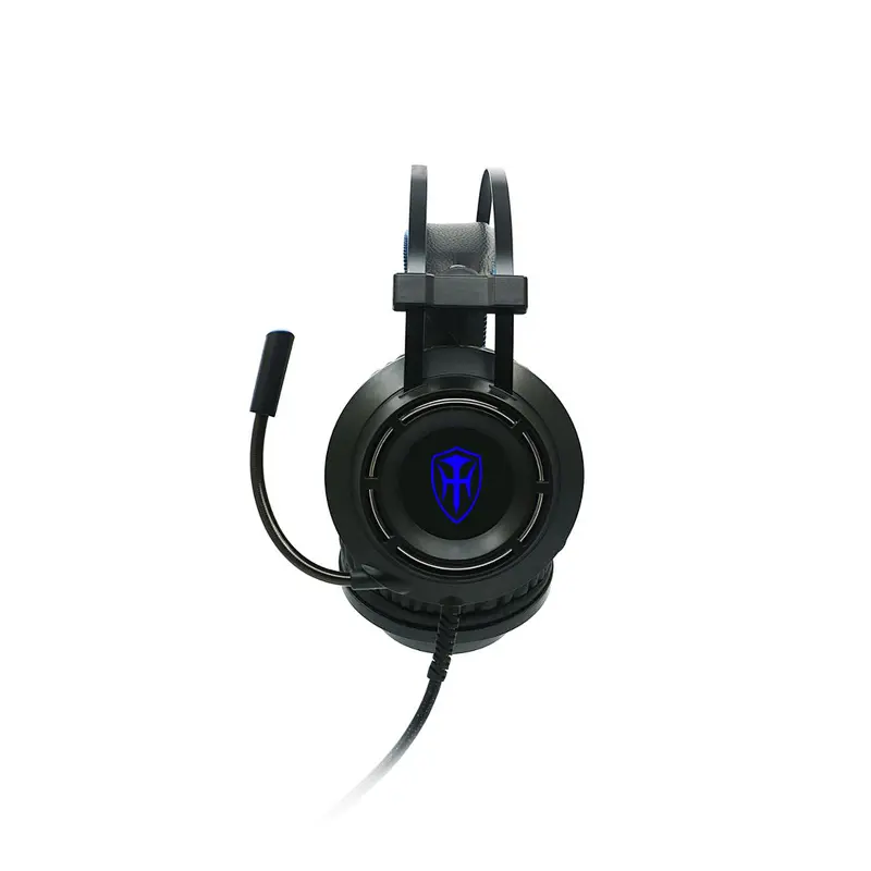 led light flexible over ear stereo microphone headband foldable wireless gaming headsets