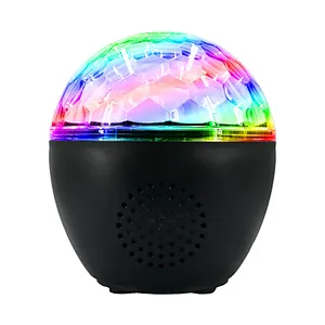 Karaoke Mini Round Wireless Bluetooth Remote Control LED Speaker
