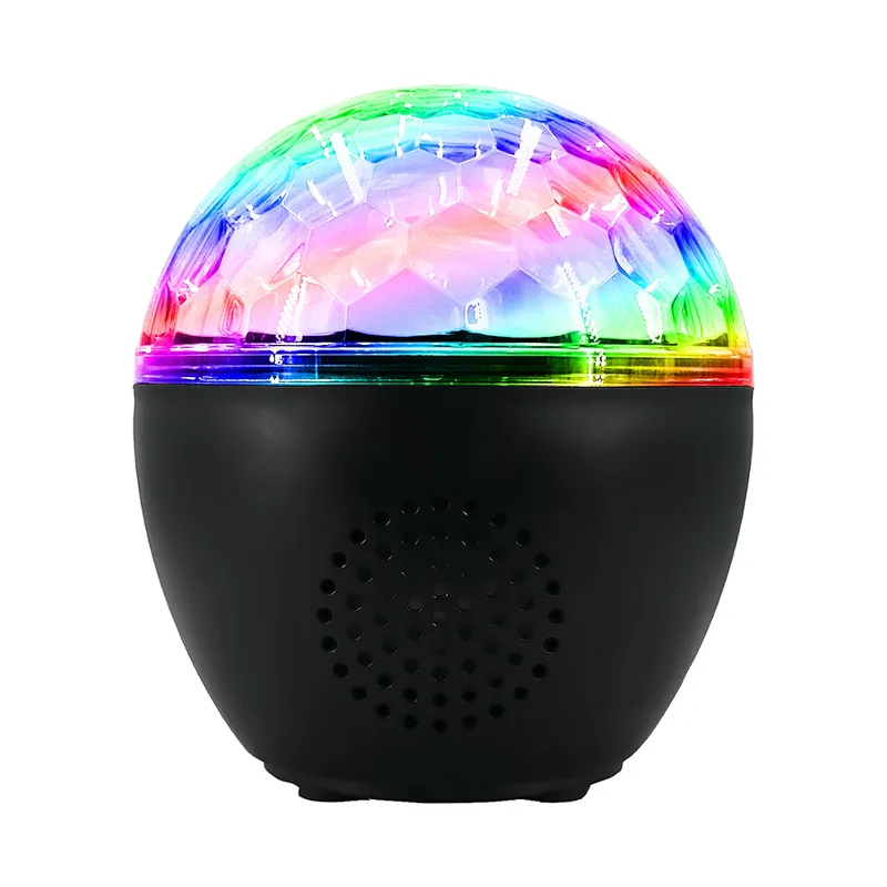 Karaoke Mini Round Wireless Bluetooth Remote Control LED Speaker