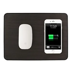Universal Pu Leather QI Wireless Charger Mouse Pad