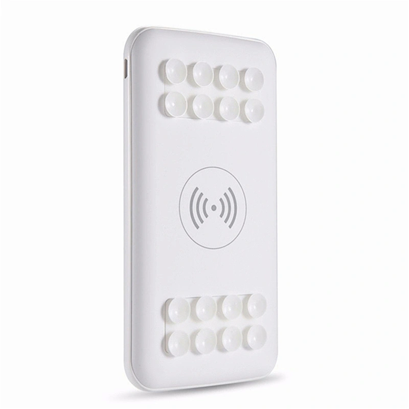 Portable 8000mah Suction Cup Wireless Charger Battery Powerbank
