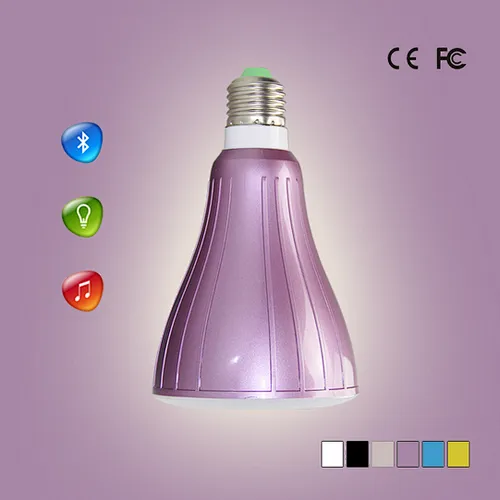 2 in 1 Promotion Gift Colorful E27 Wireless LED Smart Light Bulb Speaker