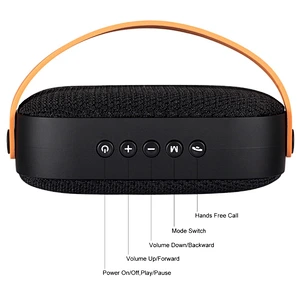 Fashion Mini Carrying Handbag Shape Handle Wireless Fabric Speaker