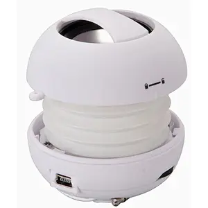 Cheap Promotion gift Mini portable Small Round cable Hamburger Speaker