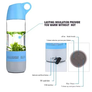 Outdoor sport bike gadget wireless waterproof water bottle speaker