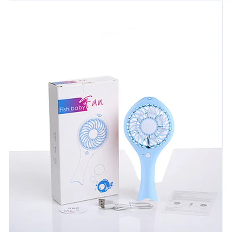 2019 OEM wholesale handy battery fan usb powered table fish Lower Noise fan outdoor recharging usb portable foldable mini fan