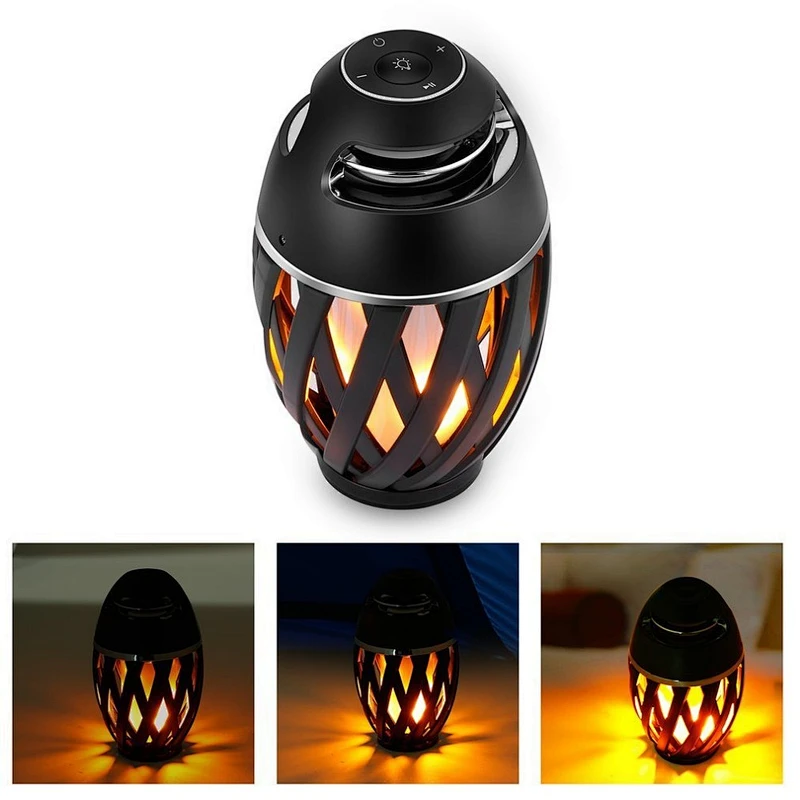 96 LED flickers warm yellow lights Lamp Flame Atmosphere music stereo subwoofer speaker