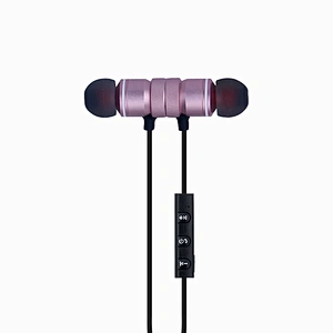 Volume Control Metal Sport Neck Wireless Bluetooth Earphones