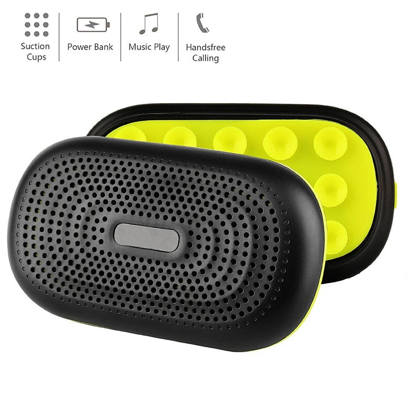 Fashion 3000mah 3 In 1Phone Holder Rechargeable Battery Suction Cup Wireless Speaker Power Bank