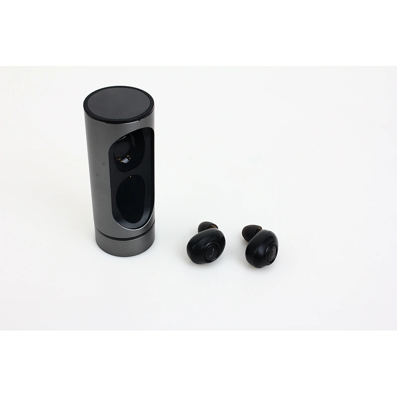 sports bluetooth 5.0 mini round case earphone Noise Canceling stereo bass long standby twins bt TWS Metal Wireless Earbuds