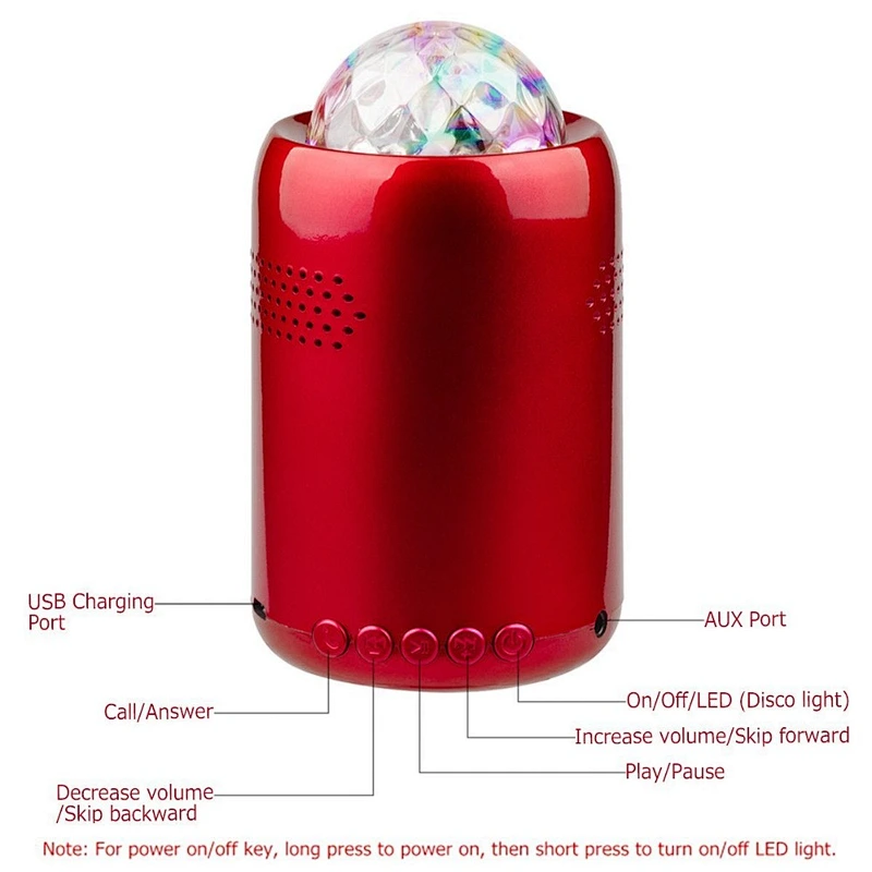 indoor wireless colorful disco light speaker
