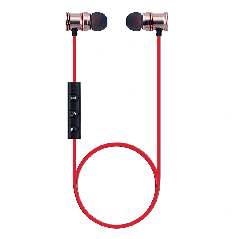 Sport Metal Magnetic Wireless Bluetooth Earphones