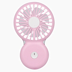2019 oem promotion gifts portable small handhold carry electric travel usb fan with rope round neck hang mini rechargeable fan