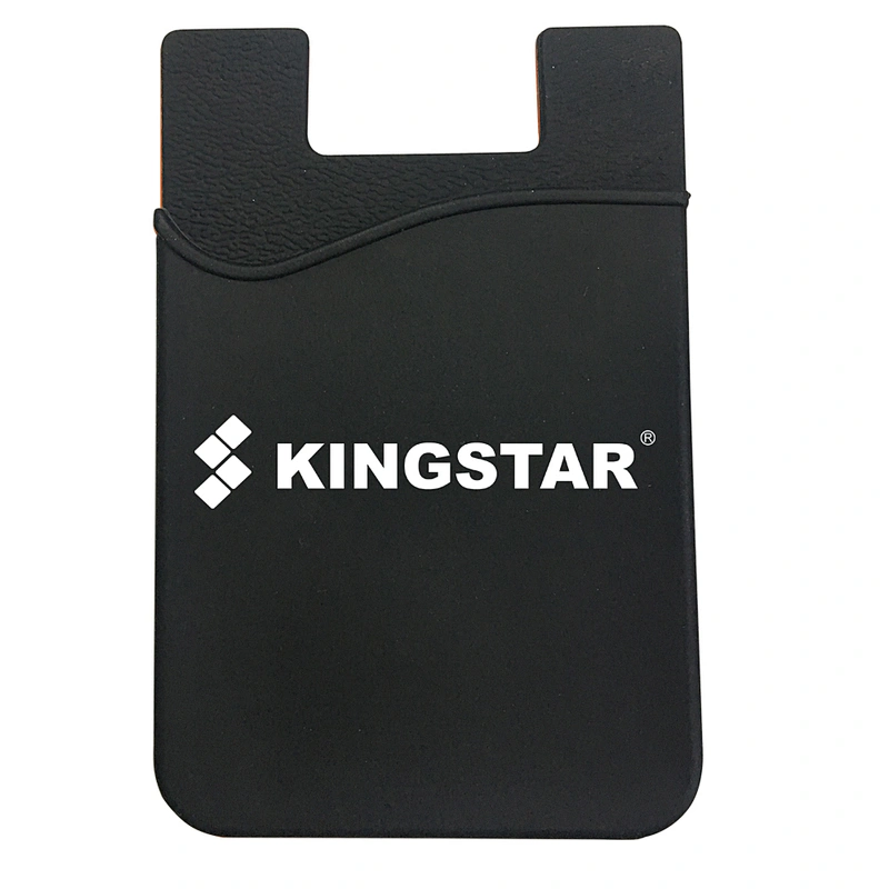 Free Sample 3M Adhesive Silicone Cell Phone Card Case Holder