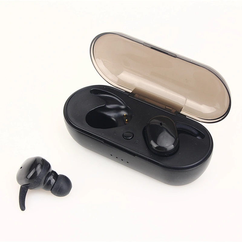 OEM Mini Touch Invisible In Ear Truly Wireless Bluetooth Mini TWS Earbuds With Transparent Charging Case