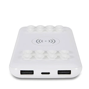 100000mah fast wireless charger Suction Cup battery Power bank