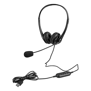 3.5mm jack computer headset HD stereo sound noise cancelling microphone usb headphone