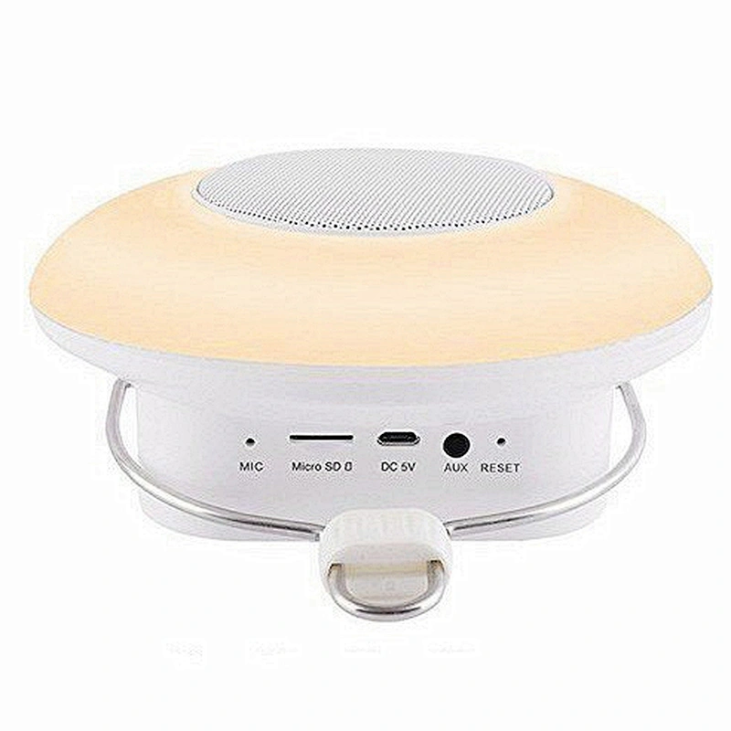 Portable Outdoor Camping Mushroom Bedroom Built In Mic Night Led Lamp Wireless Mini Light Bluetooth Portable Speaker