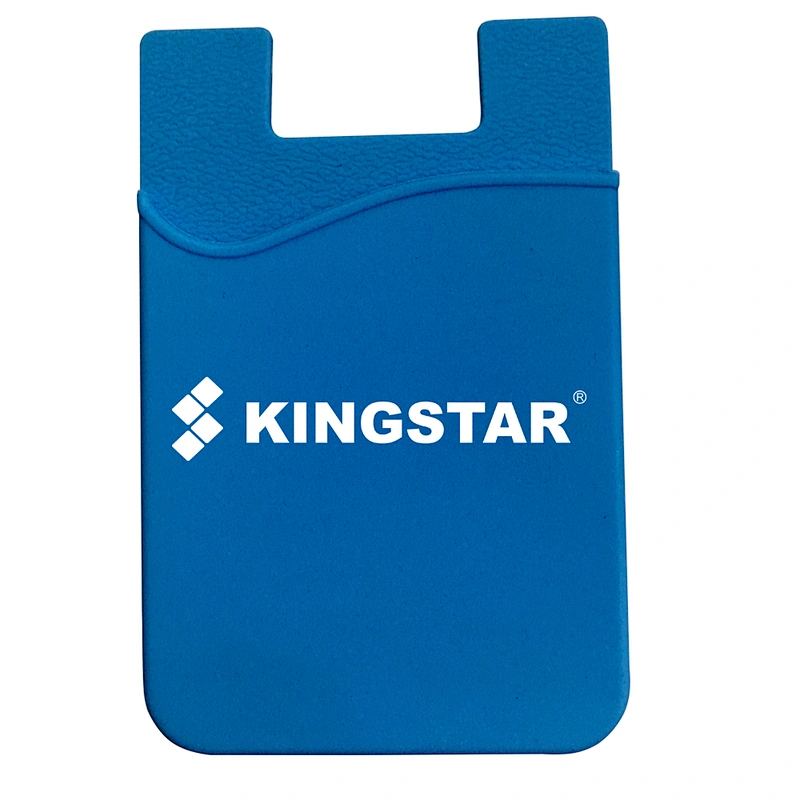 Free Sample 3M Adhesive Silicone Cell Phone Card Case Holder