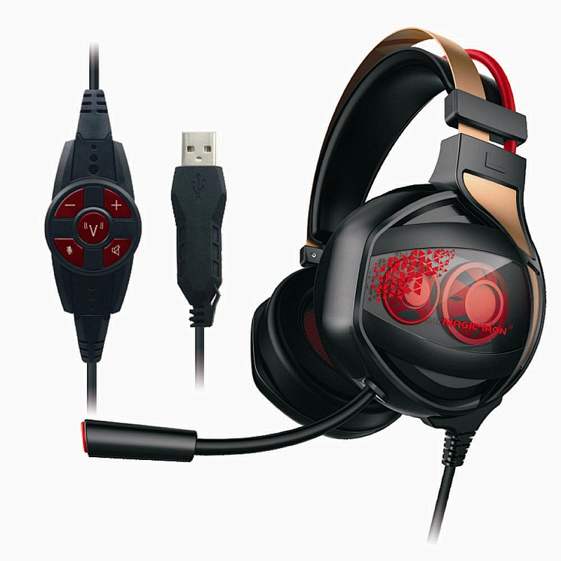 Custom Computer Gaming Stereo Sound Gamer Headset with Microphone