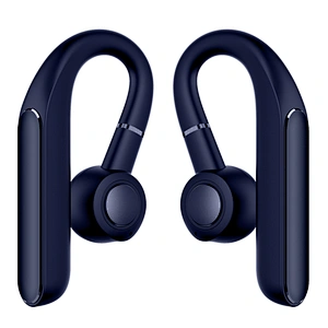 smart touch voice control mini earhook headphones waterproof tws wireless charging case