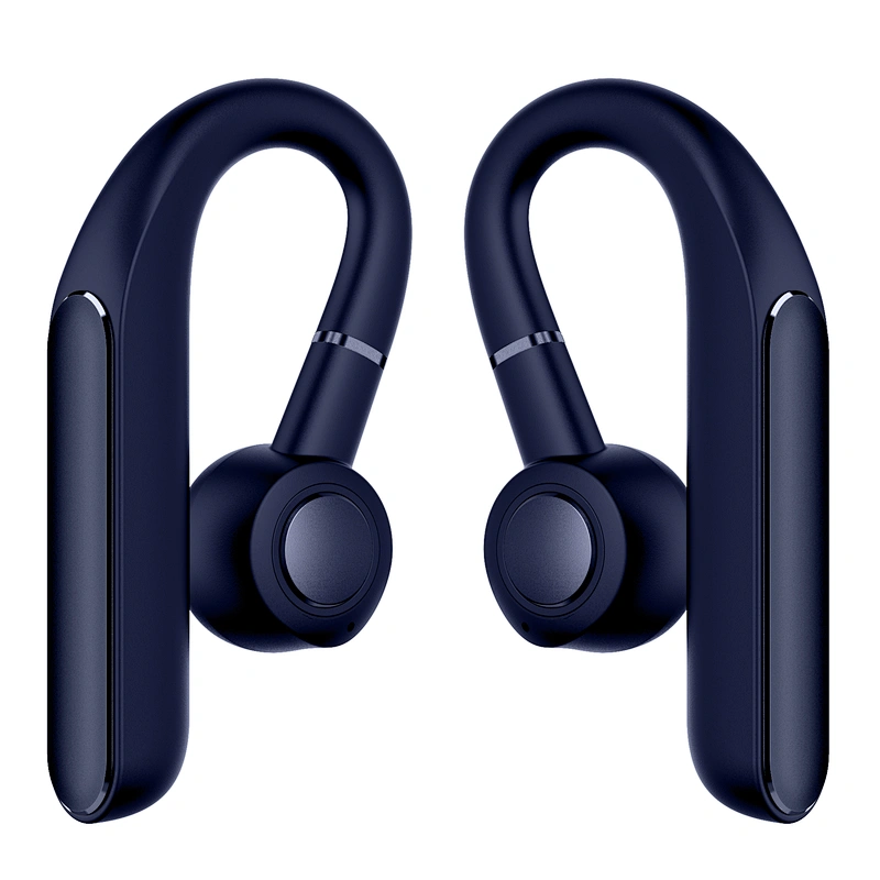 smart touch voice control mini earhook headphones waterproof tws wireless charging case