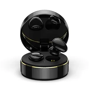Pair Noise Cancel TWS Wireless Mini Pocket Cosmetic Mirror Bluetooth Earbuds