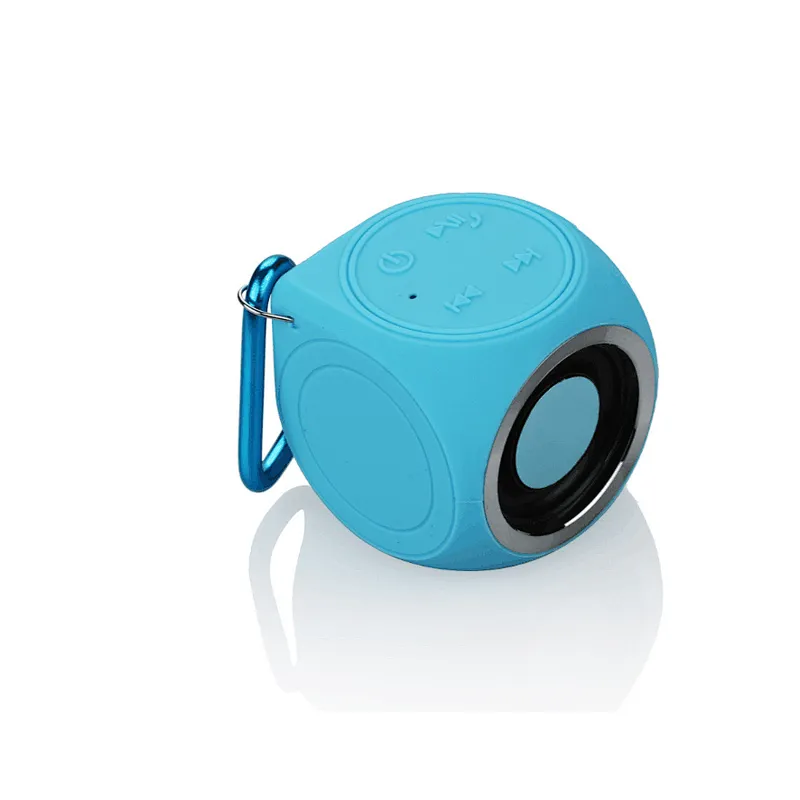 Portable Mini Silicon Bluetooth Keychain Wireless Swimming Cylinder Waterproof Outdoor Speaker