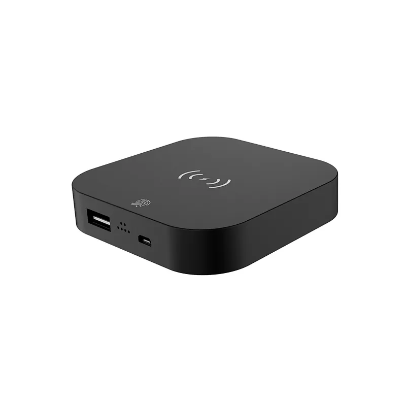 custom logo 5w 4000mah mini portable cube wireless charger power bank