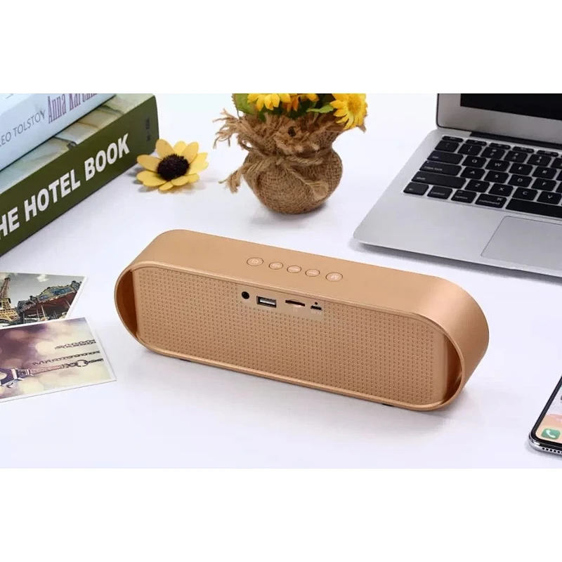 With 2 Drive Units Subwoofer 6W Metal Fabric Wireless Speaker