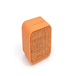 Free Sample Mini Square 3W Wireless Bluetooth Canvas Fabric Speaker